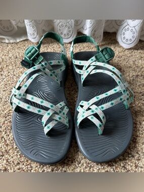 Chaco Women's ZX/2 Cloud Sandals Women's Size 11 Green Strappy Hiking Trail